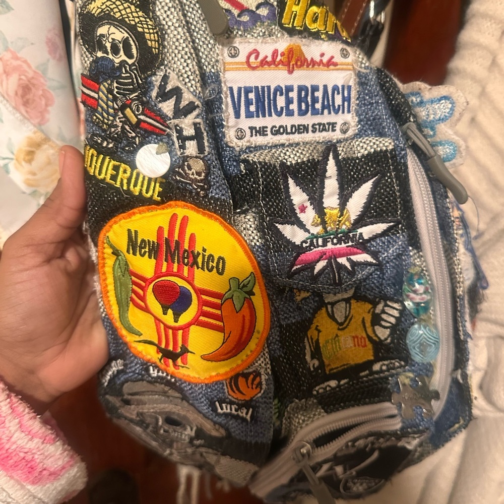 Denim Patchwork  Bag